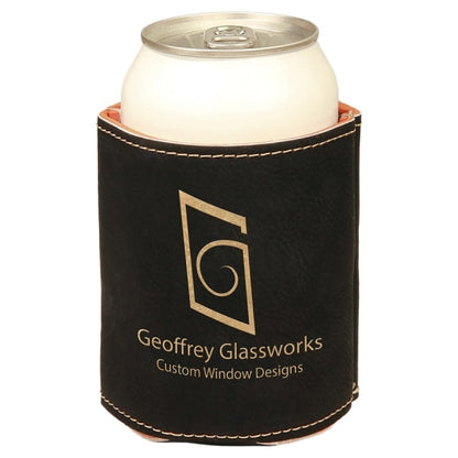 3.75" Laserable Leatherette Beverage Holder – item GFT-2 image 3