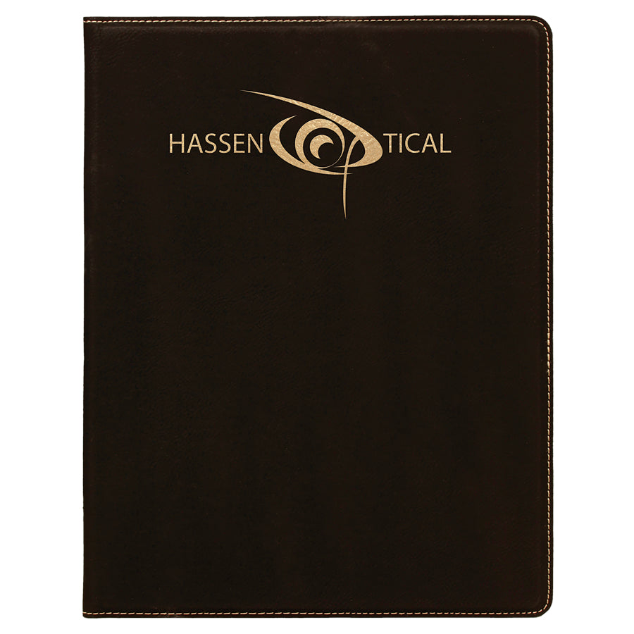 7" x 9" /Gold Leatherette Small Portfolio – item GFT254A image 2
