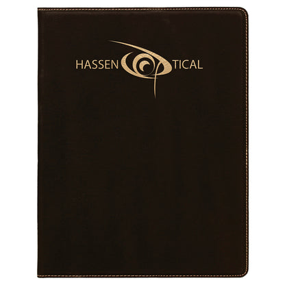 7" x 9" /Gold Leatherette Small Portfolio – item GFT254A image 2