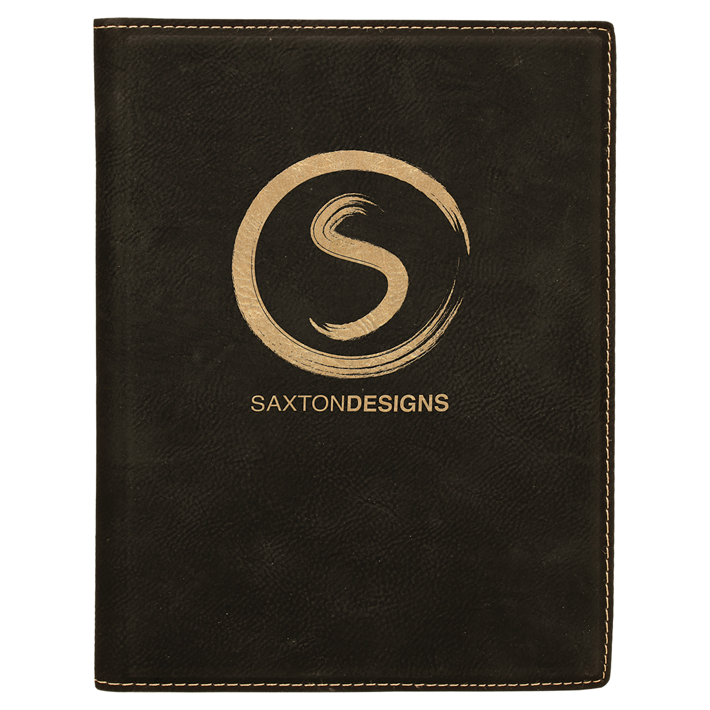 7" x 9" /Gold Leatherette Small Portfolio – item GFT254A