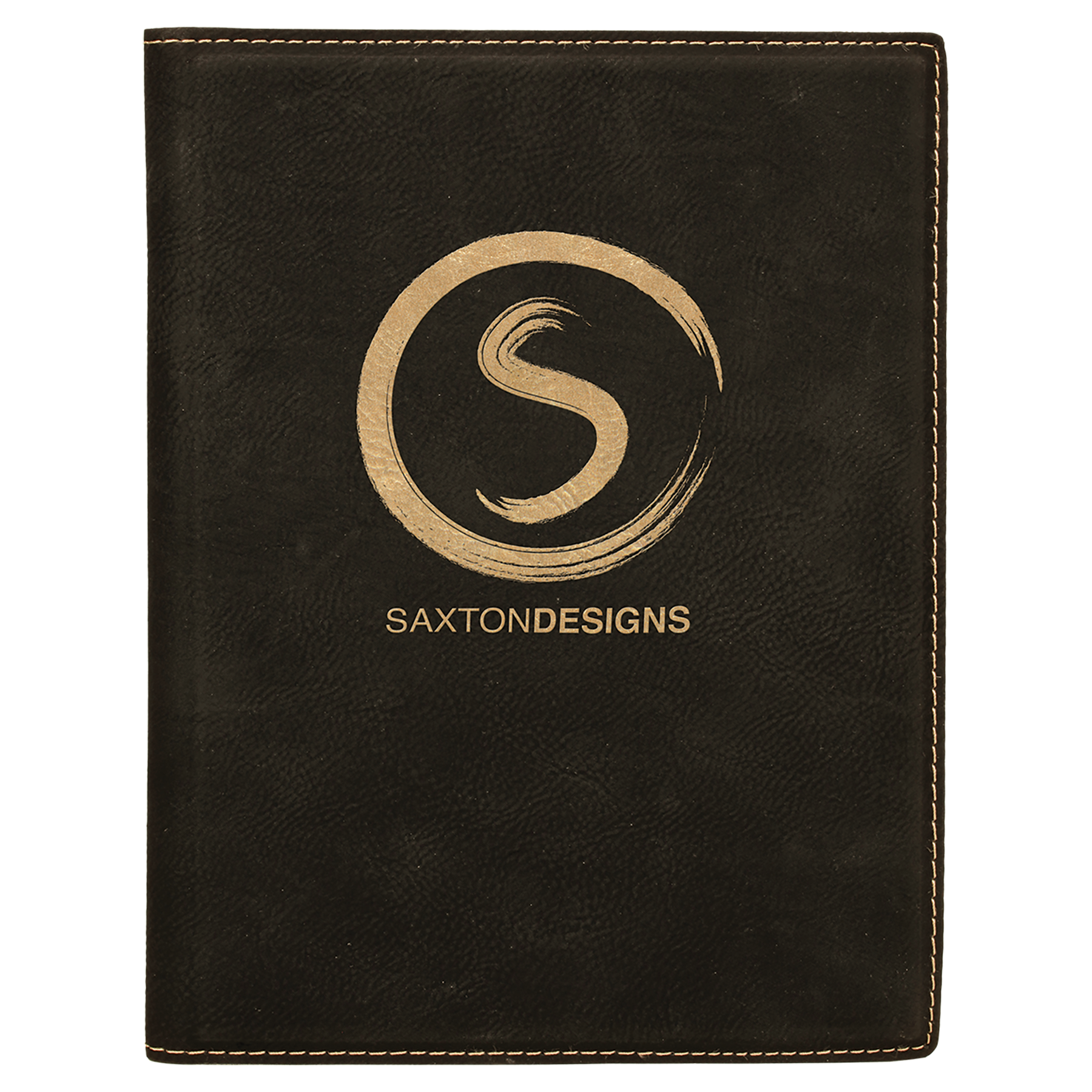 7" x 9" /Gold Leatherette Small Portfolio – item GFT254A