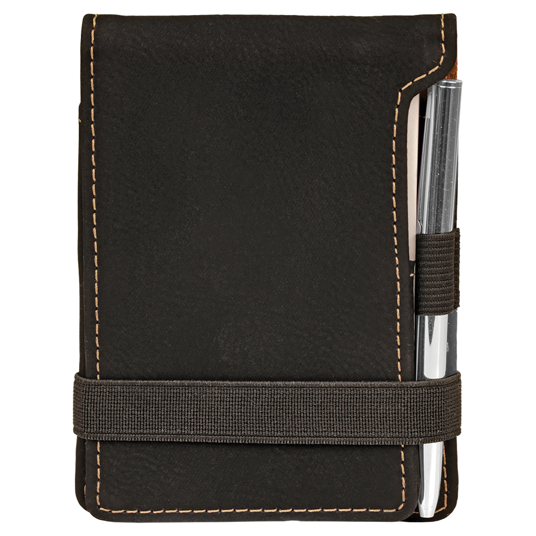 3.25" x 4.75" /Gold Leatherette Mini Notepad – item GFT255A image 3