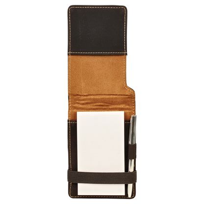 3.25" x 4.75" /Gold Leatherette Mini Notepad – item GFT255A image 2