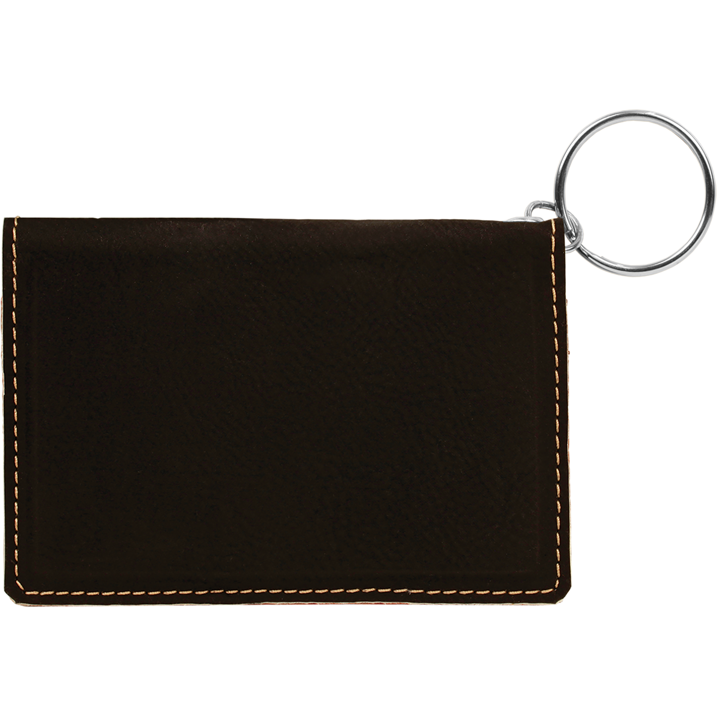 4.25" x 3" /Gold Leatherette Keychain ID Holder – item GFT258A image 3