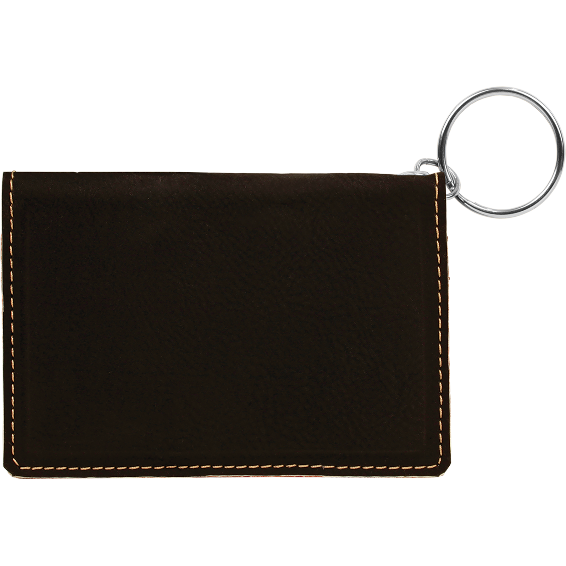 4.25" x 3" /Gold Leatherette Keychain ID Holder – item GFT258A image 3
