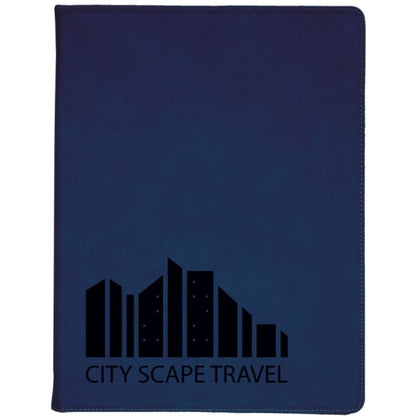 9.5" x 12" Blue/Black Leatherette Portfolio – item GFT347 image 5