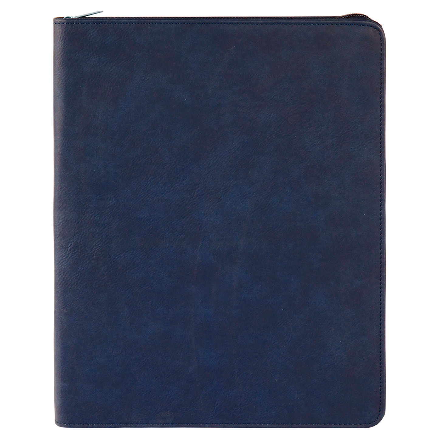 9.5" x 12" Blue/Black Leatherette Zipper Portfolio – item GFT355 image 5