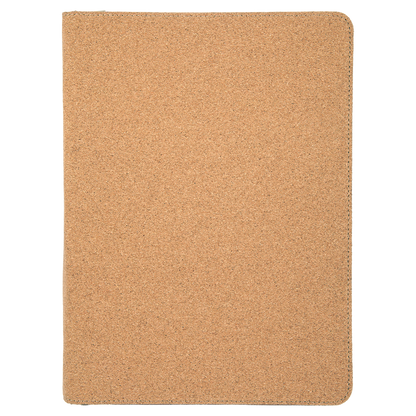9.5" x 12" Light Brown Cork Leatherette Zipper Portfolio – item GFT359 image 5