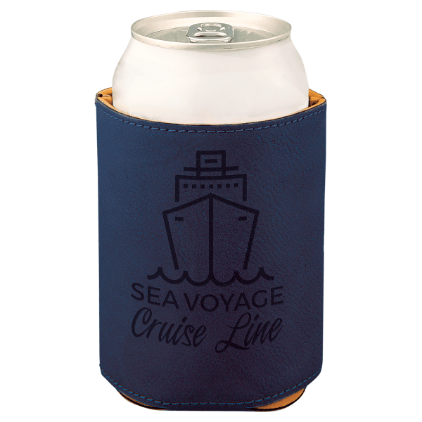 3.75" Laserable Leatherette Beverage Holder – item GFT-2 image 5