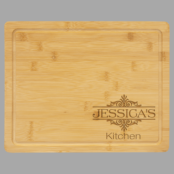 Bamboo Cutting Board with Drip Ring – item GFT443