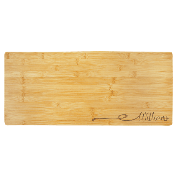 23.75" x 10" Bamboo Charcuterie Board/Cutting Board – item GFT447