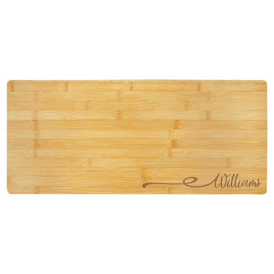 23.75" x 10" Bamboo Charcuterie Board/Cutting Board – item GFT447