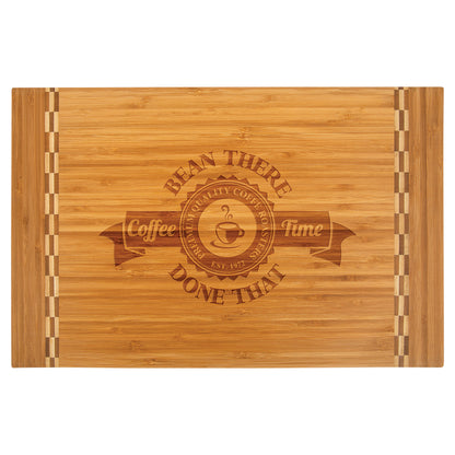 Bamboo Cutting Board with Butcher Block Ends – item GFT472