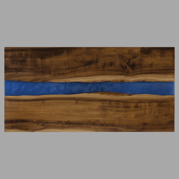 Acacia Serving Board with Pearl Resin – item GFT473