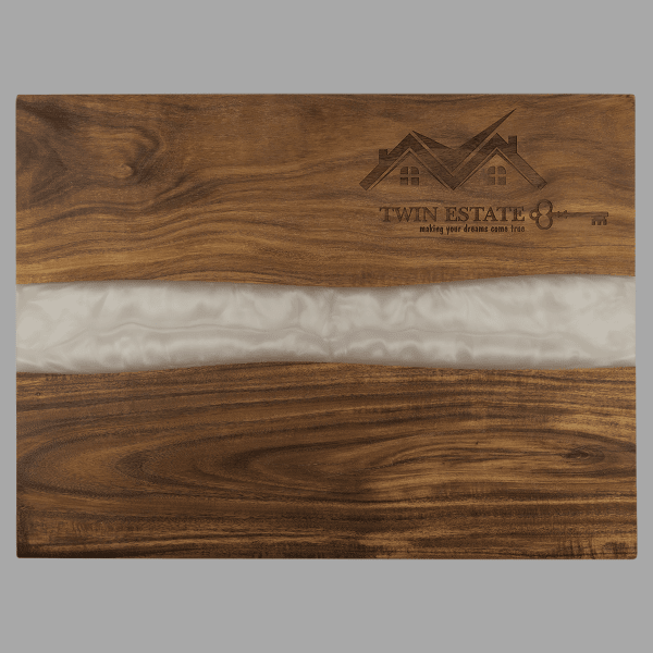 Acacia Serving Board with Pearl Resin – item GFT476