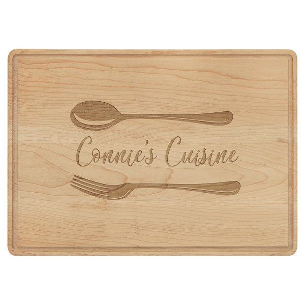 13.75" x 9.75" Maple Cutting Board with Drip Ring – item GFT483