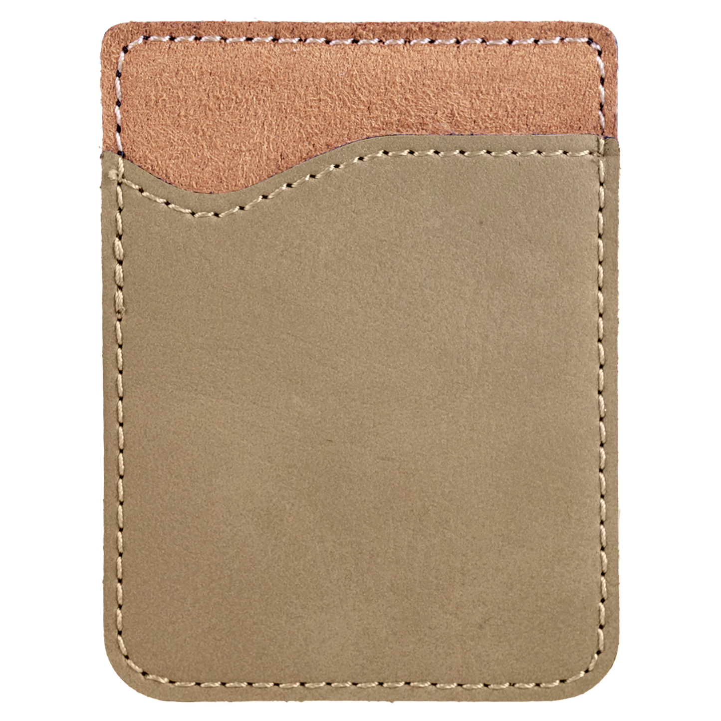 2.375" x 3.125" Light Brown Leatherette Phone Wallet – item GFT520 image 3