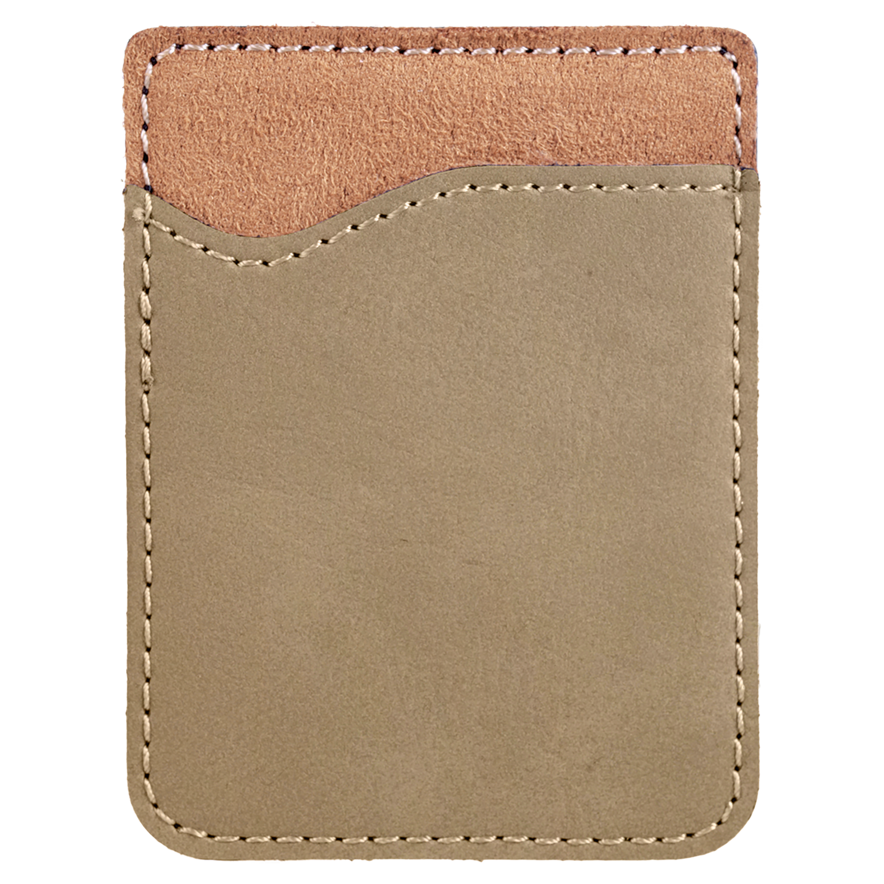 2.375" x 3.125" Light Brown Leatherette Phone Wallet – item GFT520 image 3
