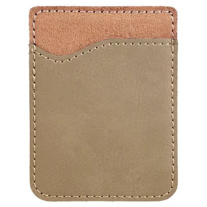2.375" x 3.125" Light Brown Leatherette Phone Wallet – item GFT520 image 3