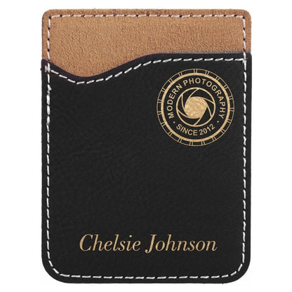 2.375" x 3.125" /Gold Leatherette Phone Wallet – item GFT522A image 3