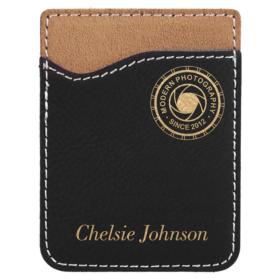 2.375" x 3.125" /Gold Leatherette Phone Wallet – item GFT522A