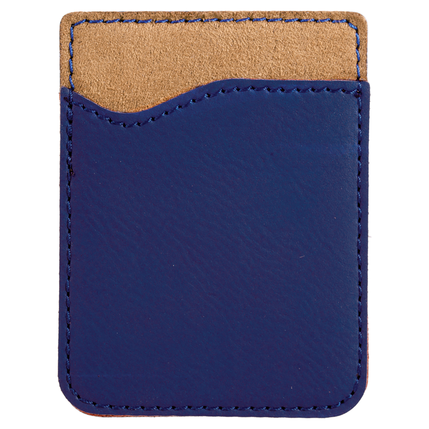 2.375" x 3.125" Blue/Black Leatherette Phone Wallet – item GFT525 image 3