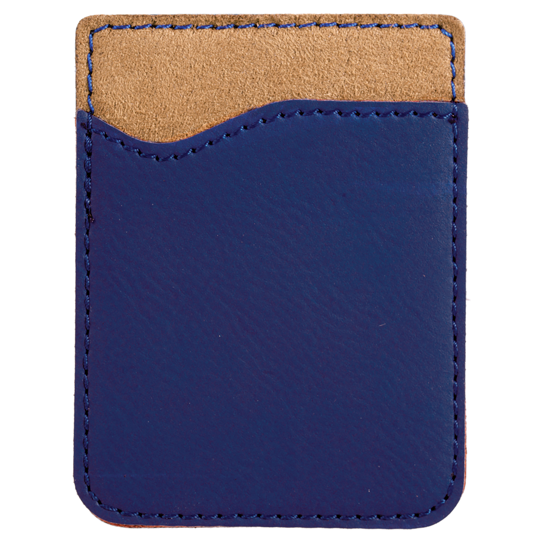 2.375" x 3.125" Blue/Black Leatherette Phone Wallet – item GFT525 image 3