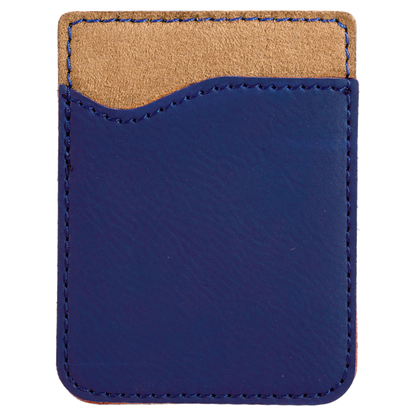 2.375" x 3.125" Blue/Black Leatherette Phone Wallet – item GFT525 image 3
