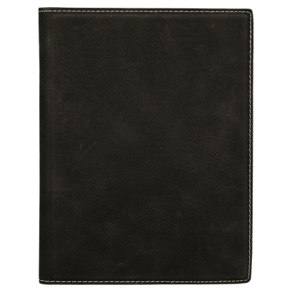 7" x 9" Black/Silver Leatherette Small Portfolio – item GFT613 image 5