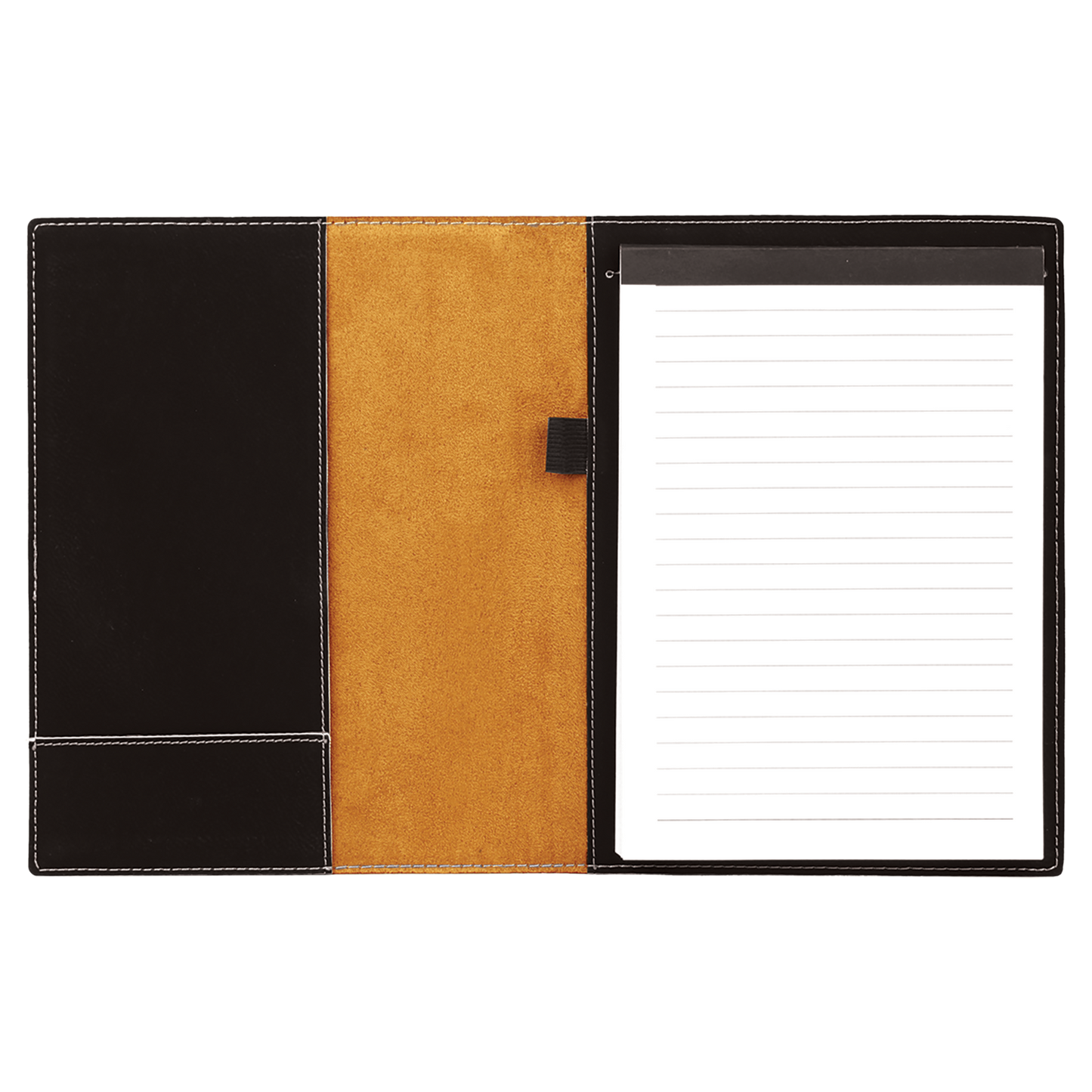 7" x 9" Black/Silver Leatherette Small Portfolio – item GFT613 image 4