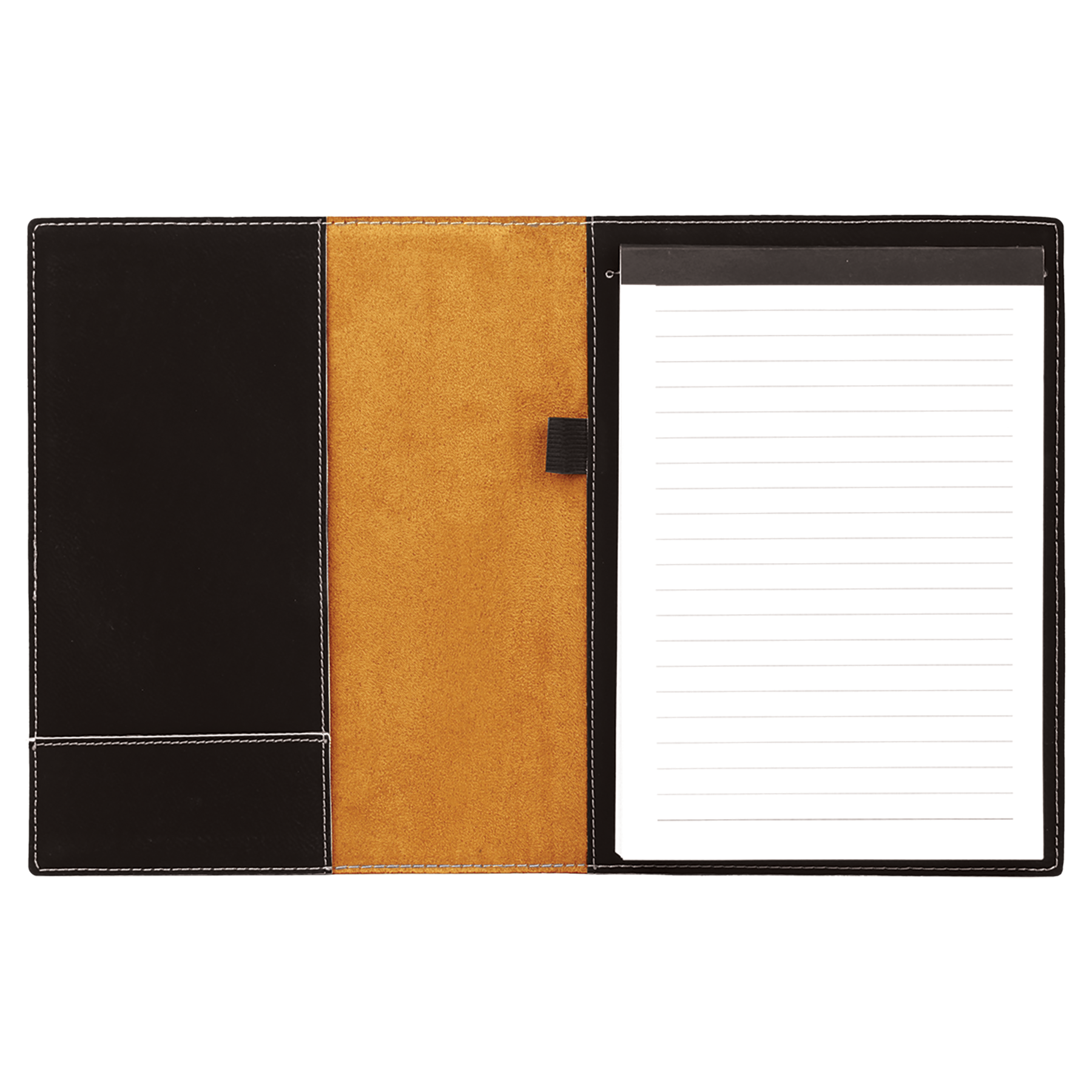 7" x 9" Black/Silver Leatherette Small Portfolio – item GFT613 image 4