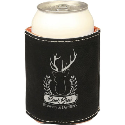 3.75" Laserable Leatherette Beverage Holder – item GFT-2 image 4
