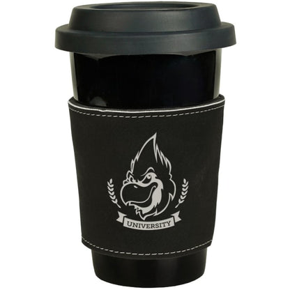 3" Laserable Leatherette Mug Sleeve – item GFT image 2