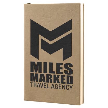 5.25" x 8.25" Light Brown Leatherette Journal – item GFT651 image 3