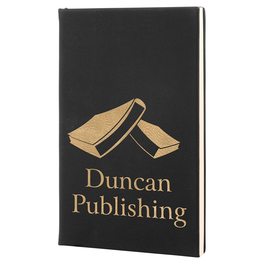 5.25" x 8.25" /Gold Leatherette Journal – item GFT653 image 2