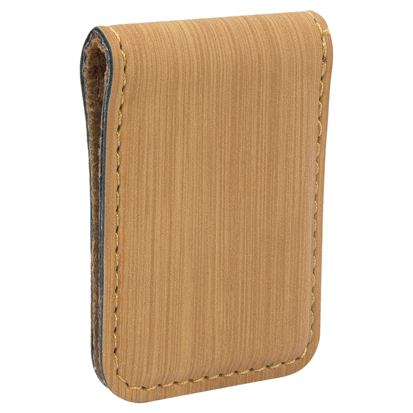 1.75" x 2.5" Bamboo Leatherette Money Clip – item GFT667 image 5