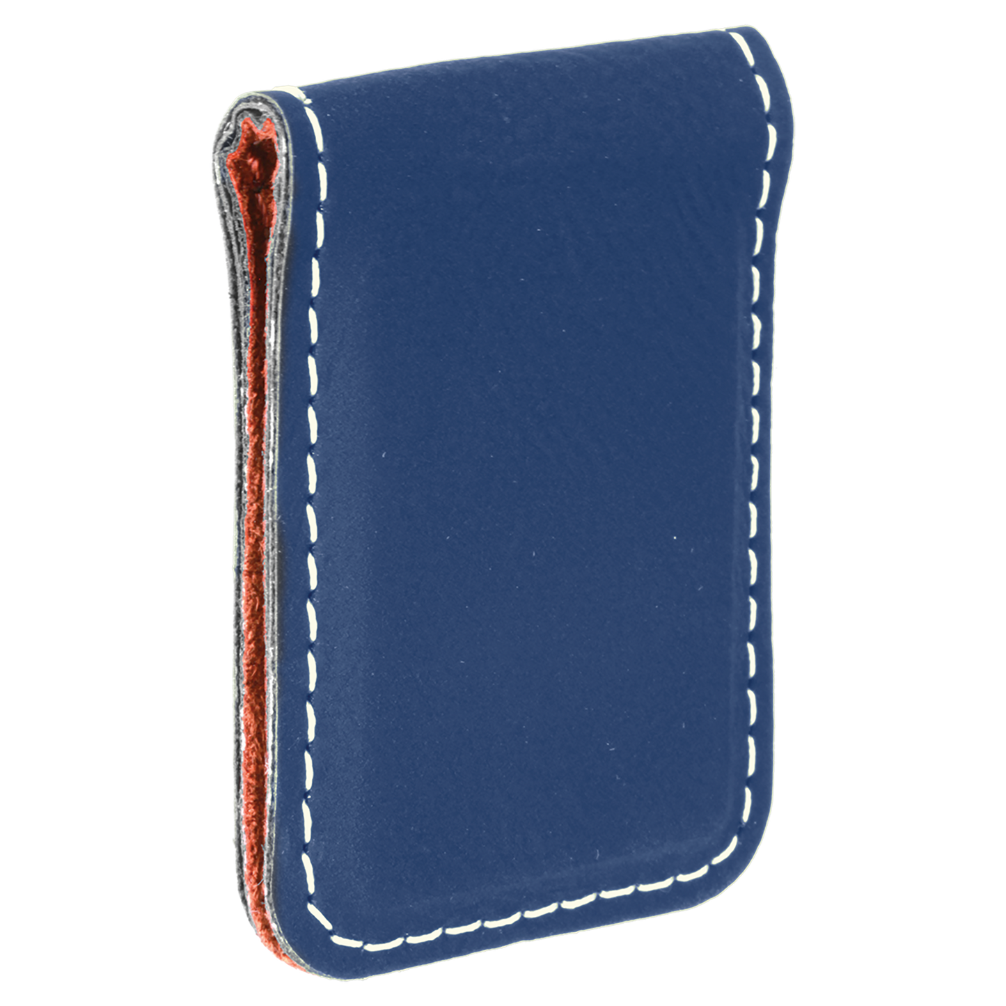 1.75" x 2.5" Blue/Silver Leatherette Money Clip – item GFT668 image 5