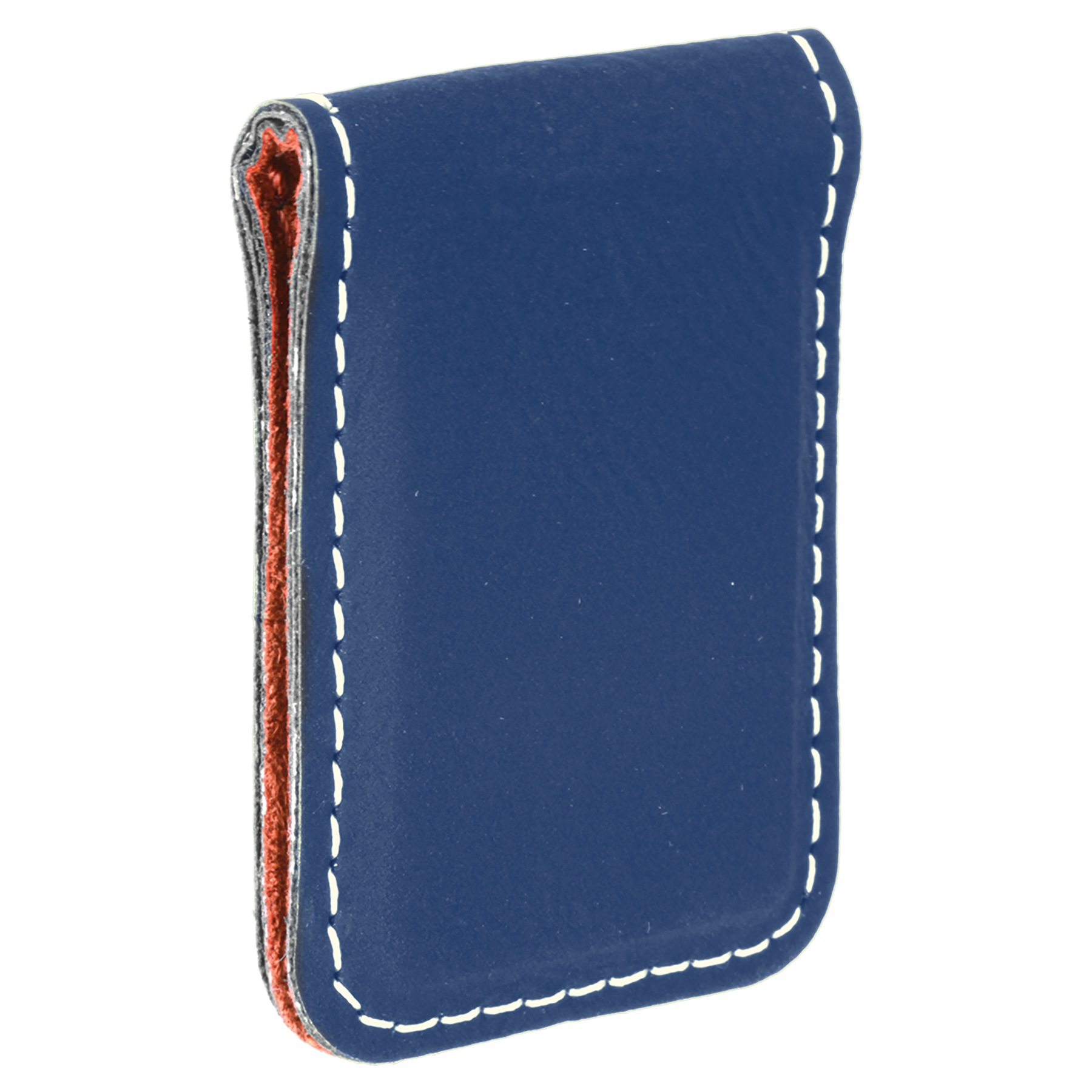 1.75" x 2.5" Blue/Silver Leatherette Money Clip – item GFT668 image 5