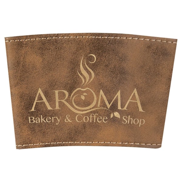 3" Laserable Leatherette Mug Sleeve – item GFT image 6