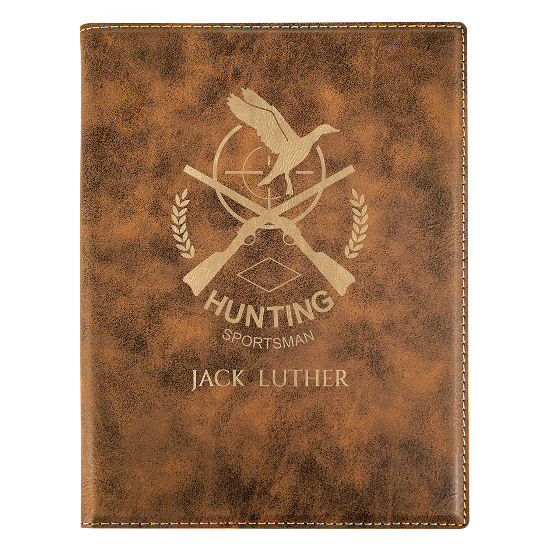 7" x 9" /Gold Leatherette Small Portfolio – item GFT714
