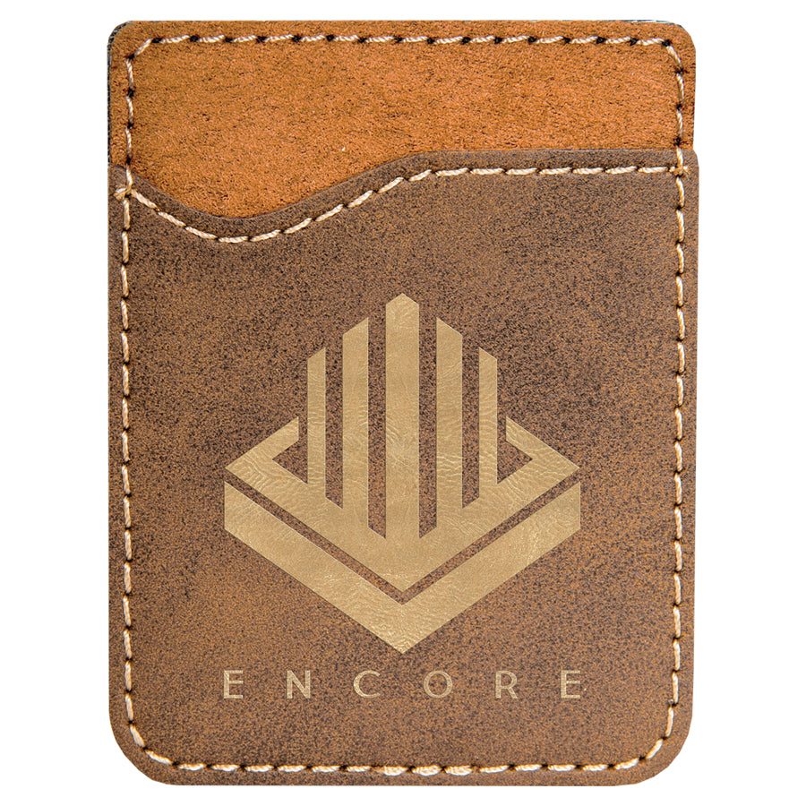 2.375" x 3.125" /Gold Leatherette Phone Wallet – item GFT732