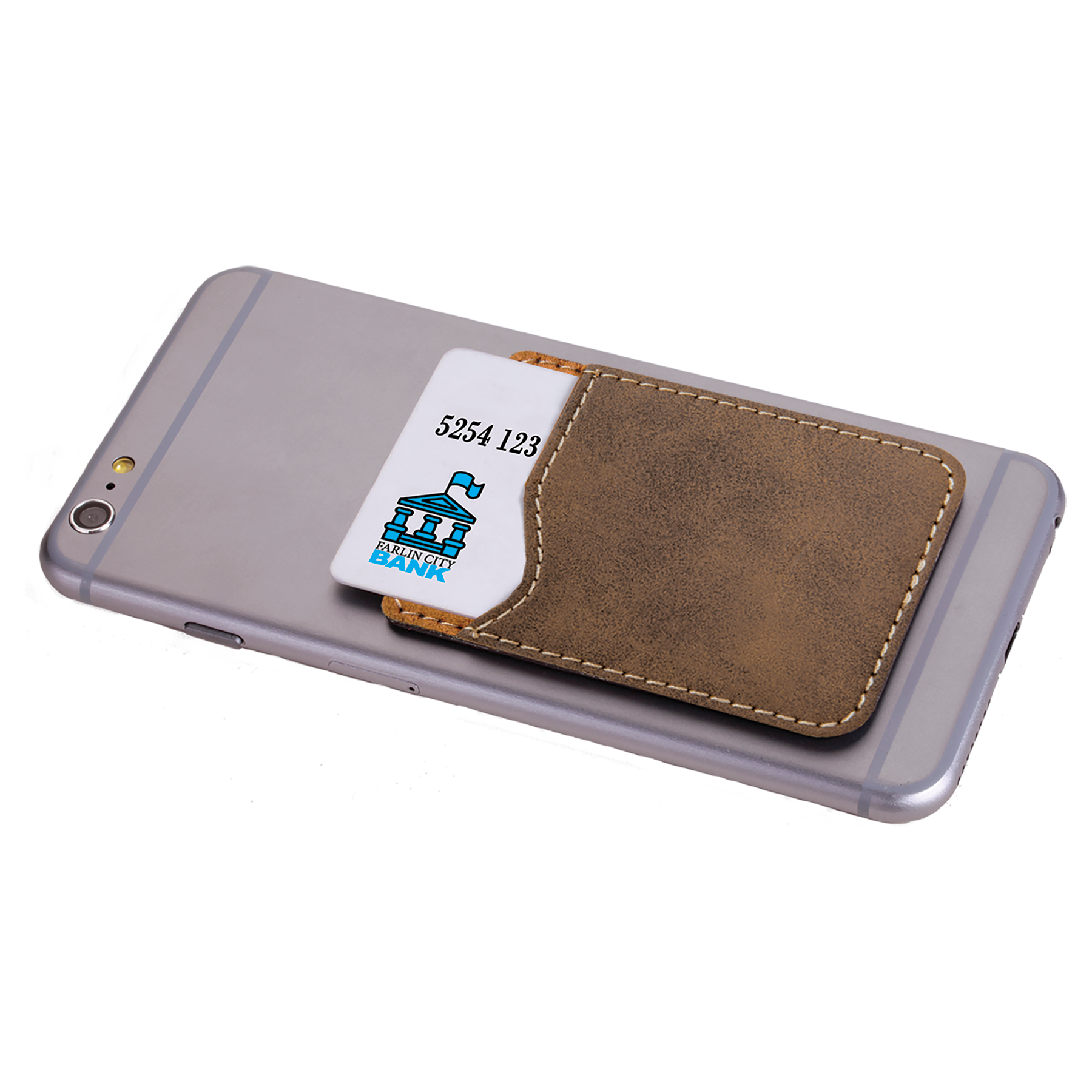 2.375" x 3.125" /Gold Leatherette Phone Wallet – item GFT732 image 2