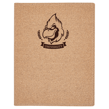7" x 9" Light Brown Cork Leatherette Portfolio – item GFT783 image 5