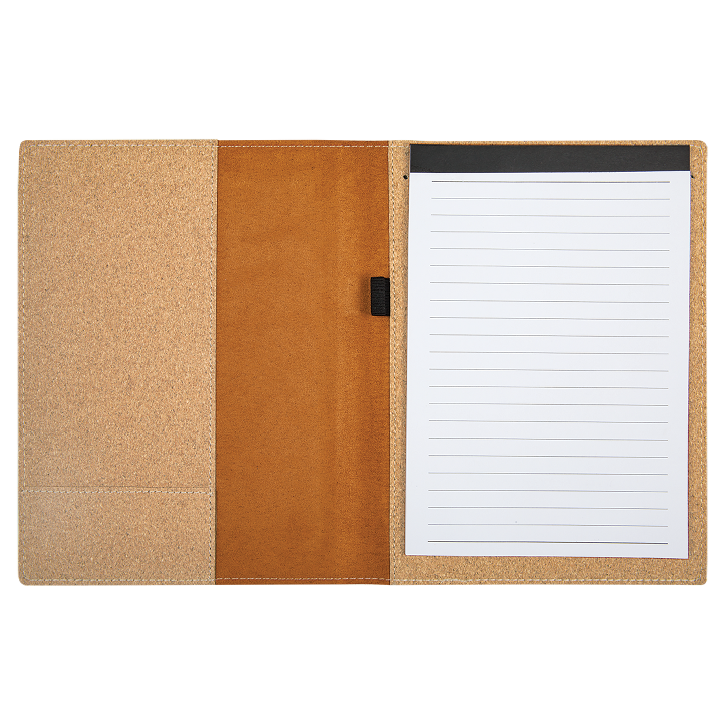 7" x 9" Light Brown Cork Leatherette Portfolio – item GFT783 image 3