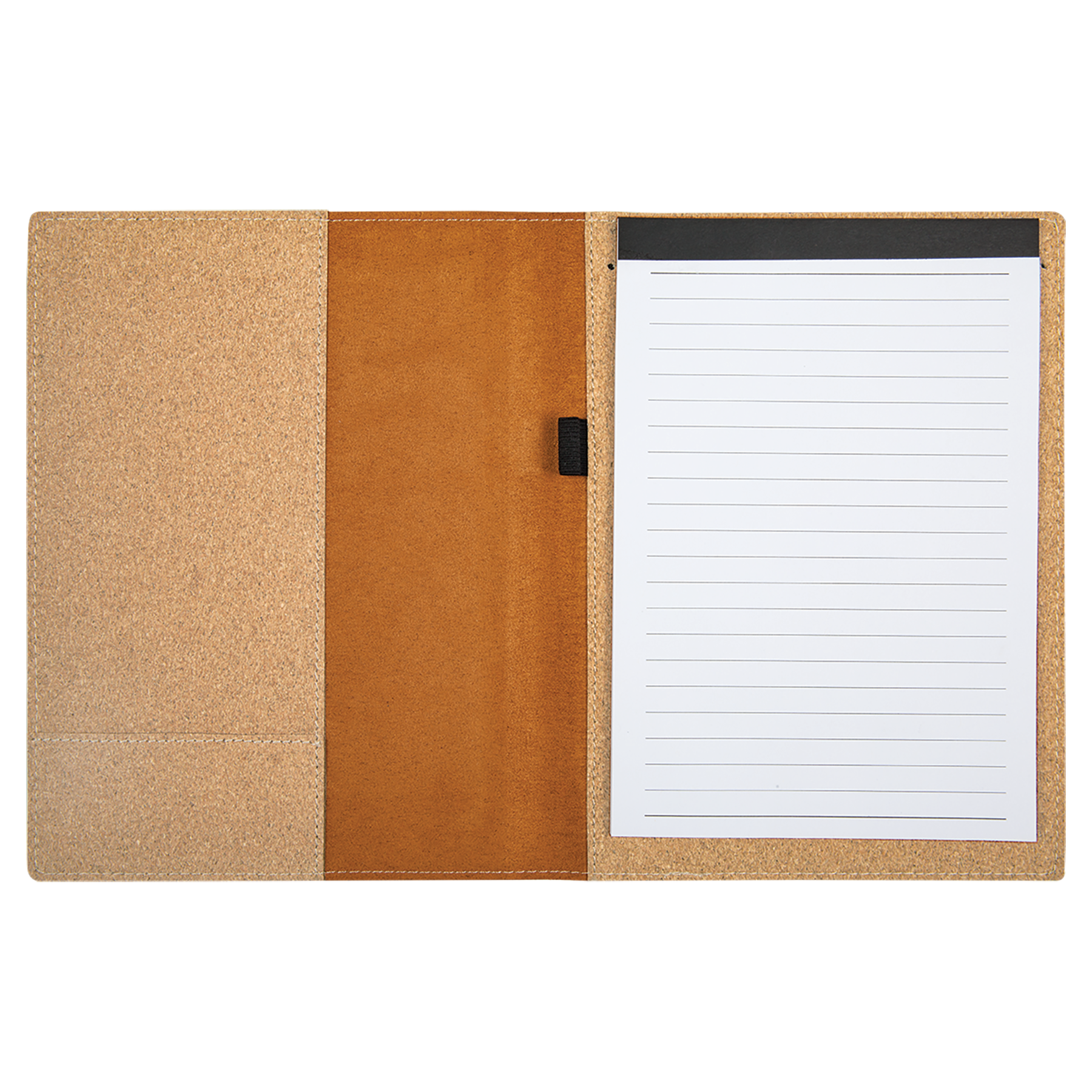 7" x 9" Light Brown Cork Leatherette Portfolio – item GFT783 image 3