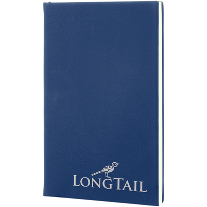 5.25" x 8.25" Blue/Silver Leatherette Journal – item GFT838 image 2