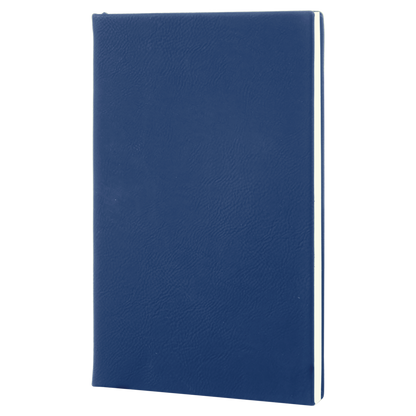 5.25" x 8.25" Blue/Silver Leatherette Journal – item GFT838 image 3