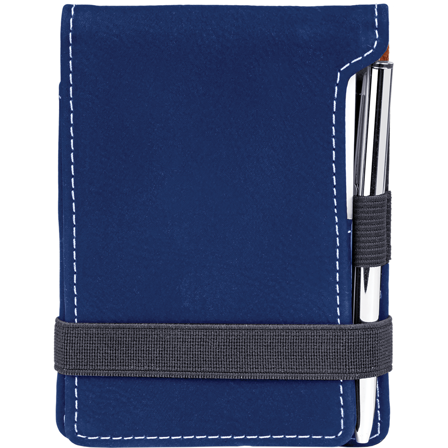 3.25" x 4.75" Blue/Silver Leatherette Mini Notepad – item GFT839 image 4