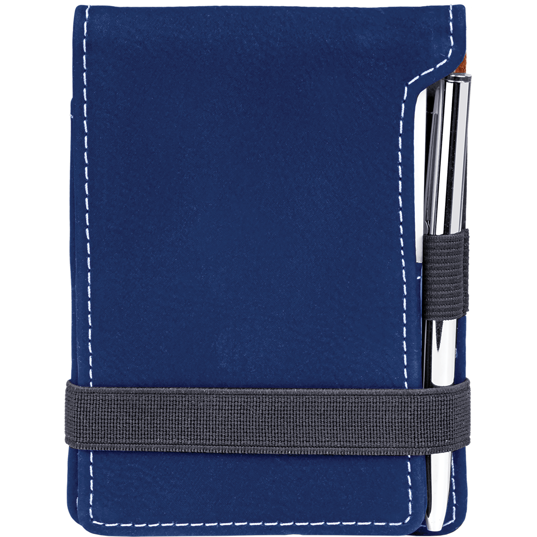 3.25" x 4.75" Blue/Silver Leatherette Mini Notepad – item GFT839 image 4
