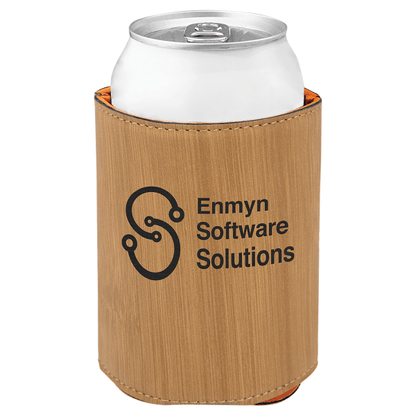 3.75" Laserable Leatherette Beverage Holder – item GFT-2